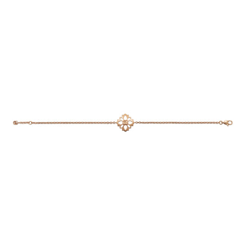 Gucci Flora 18ct Rose Gold Diamond Chain Bracelet