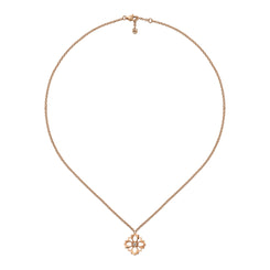 Gucci Flora 18ct Rose Gold Diamond Chain Necklace