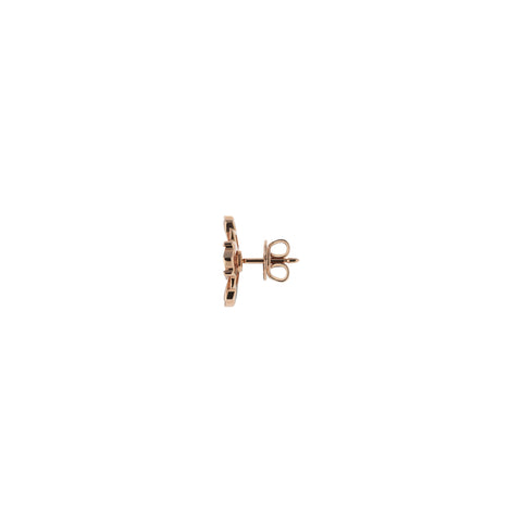 Gucci Flora 18ct Rose Gold Diamond Earrings