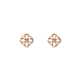 Gucci Flora 18ct Rose Gold Diamond Earrings