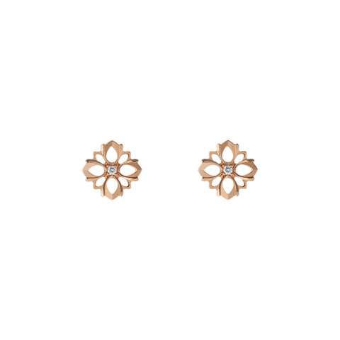 Gucci Flora 18ct Rose Gold Diamond Earrings