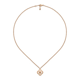 Gucci Flora 18ct Rose Gold Diamond Chain Necklace