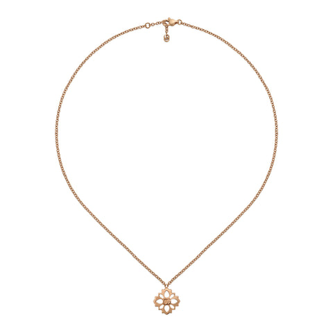 Gucci Flora 18ct Rose Gold Diamond Chain Necklace