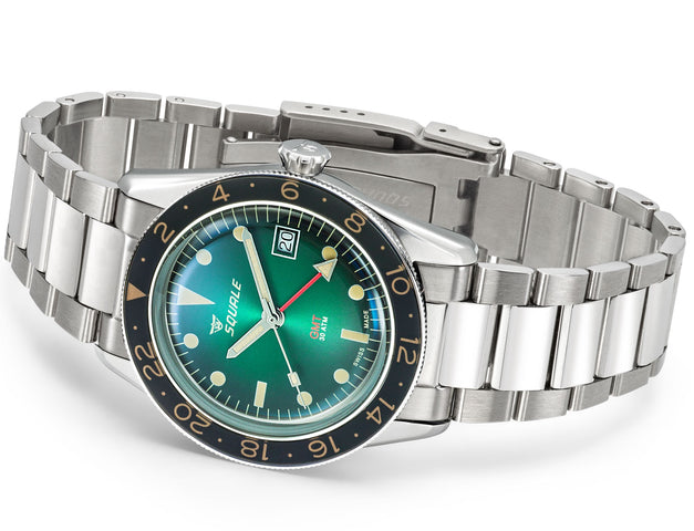 Squale SUB-39 GMT Vintage Green Bracelet