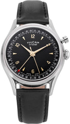 Vulcain Watch Cricket Tradition 39mm Black & Gold 100168A06.BAC201