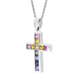  0.016ct Diamond Cross Necklace  PJW104