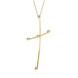 00027811 18ct Yellow Gold 0.09ct Diamond Cross Necklace P554CB0.0