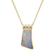 00027927 18ct Yellow Gold Opal 0.02ct Diamond Unique Necklace, UPOP180