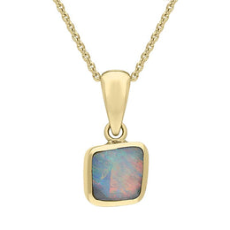 00028786 18ct Yellow Gold Opal Unique Necklace UPOP251