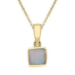 00028787 18ct Yellow Gold Opal Unique Necklace UPOP252