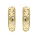  00077433 C W Sellors 18ct Yellow Gold Diamond Hoop Earrings, PJW-064