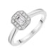 00124389 Platinum 0.43ct Diamond Cushion Halo Ring, FEU-1233