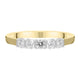 18ct Yellow Gold 0.35ct Diamond Five Stone Bar Set Wedding Ring