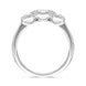 00144984 18ct White Gold 0.45ct Diamond Trilogy Halo Ring, FEU-1389