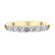 00186158 18ct Yellow Gold 0.74ct Diamond Brilliant Cut Half Eternity Ring, FEU-1414P18Y