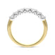 00186158 18ct Yellow Gold 0.74ct Diamond Brilliant Cut Half Eternity Ring, FEU-1414P18Y