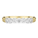 00186194 18ct Yellow Gold 0.44ct Diamond Bezel Set Half Eternity Ring, FEU-2289 front