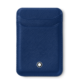 Montblanc Sartorial Card Wallet 2cc For iPhone with MagSafe Blue 130815