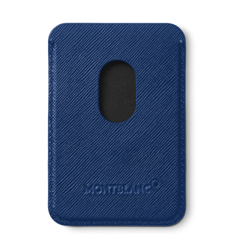 Montblanc Sartorial Card Wallet 2cc For iPhone with MagSafe Blue D