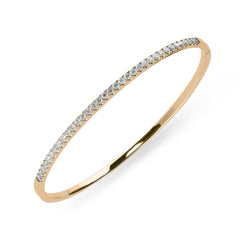 18ct Rose Gold 0.92ct Diamond Bangle, B1120.