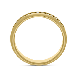 18ct Yellow Gold 0.24ct Diamond Half Eternity Ring, FEU-1193_2