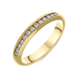 18ct Yellow Gold 0.24ct Diamond Half Eternity Ring, FEU-1193