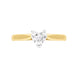 18ct Yellow Gold 0.42ct Diamond Heart Cut Solitaire Ring