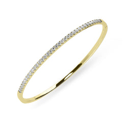 18ct Yellow Gold 0.92ct Diamond Bangle, B1120.