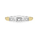 18ct Yellow Gold Diamond Princess Cut Half Eternity Ring