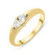 18ct Yellow Gold 0.30ct Diamond Trilliant Cut Ring 3086D0.37