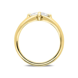 18ct Yellow Gold Diamond Trilliant Cut Ring