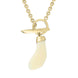 18ct yellow Gold Organic Opal T Bar Necklace D VUOP024T.