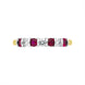 18ct Yellow Gold Ruby Diamond Seven Stone Bar Set Ring FEU-1478_2