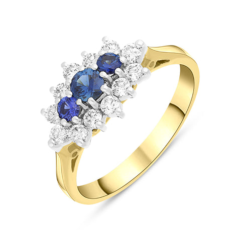 18ct-yellow-gold-sapphire-diamond-brilliant-cut-cluster-ring-feu-1481