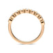 18ct Rose Gold 0.27ct Diamond Bezel Set Half Eternity Ring BLC-172