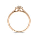 18ct Rose Gold Brilliant Cut 0.22ct Brown Diamond Round Ring BLC-203