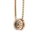 18ct Rose Gold Brown and White Diamond Two Piece Gift Set, BLC-251 pendant side