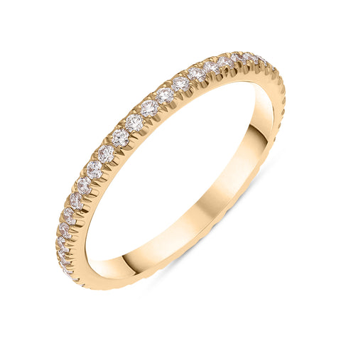 18ct Rose Gold Diamond Full Eternity Ring, BLC-270.