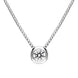 18ct White Gold 0.23ct Diamond Round Tube Set Pendant BLC-209