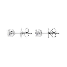 18ct White Gold 0.25ct Diamond Solitaire Stud Earrings FEU096