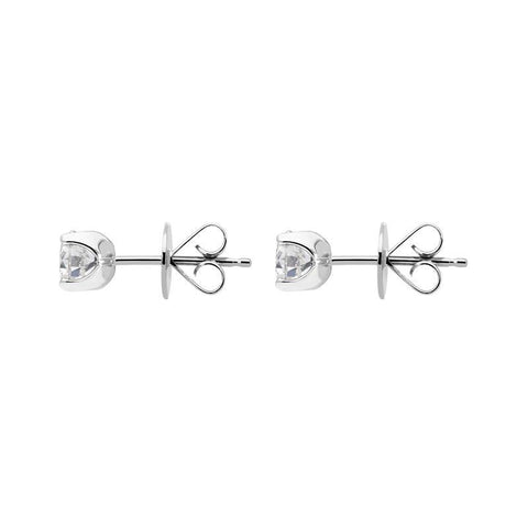 18ct White Gold 0.25ct Diamond Solitaire Stud Earrings FEU096