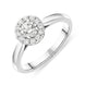 18ct White Gold 0.28ct Diamond Round Cluster Ring BLC-230