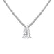 18ct White Gold 0.32ct Diamond Solitaire Pear Necklace BLC-193