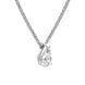 18ct White Gold 0.32ct Diamond Solitaire Pear Necklace BLC-193