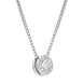 18ct White Gold 0.36ct Diamond Claw and Pave Set Round Necklace BLC-048