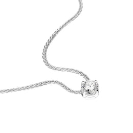 18ct White Gold 0.40ct Diamond Brilliant Cut Solitaire Necklace BLC-192