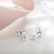 18ct White Gold 0.50ct Diamond Claw Set Solitaire Stud Earrings BLC-188