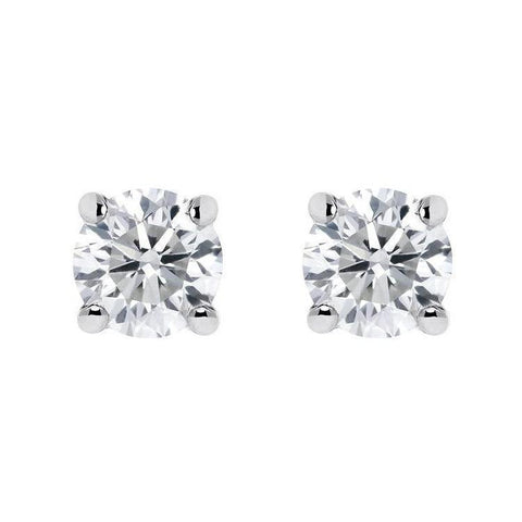 18ct White Gold 0.40ct Diamond Solitaire Stud Earrings FEU2068