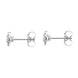 18ct White Gold 0.53ct Diamond Claw Set Pave Round Stud Earrings BLC-189