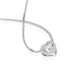 18ct White Gold 0.56ct Diamond Pave Heart Necklace BLC-198